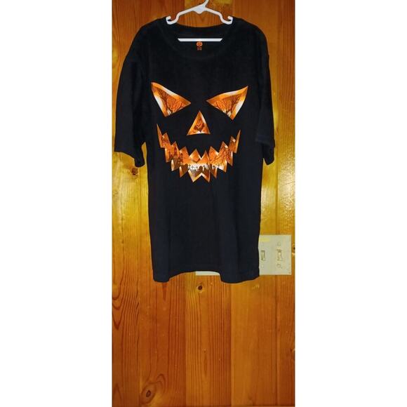 Halloween T-Shirt Jack o Lantern Cemetery scene Youth XL, Halloween Spooky Goth - Picture 1 of 3